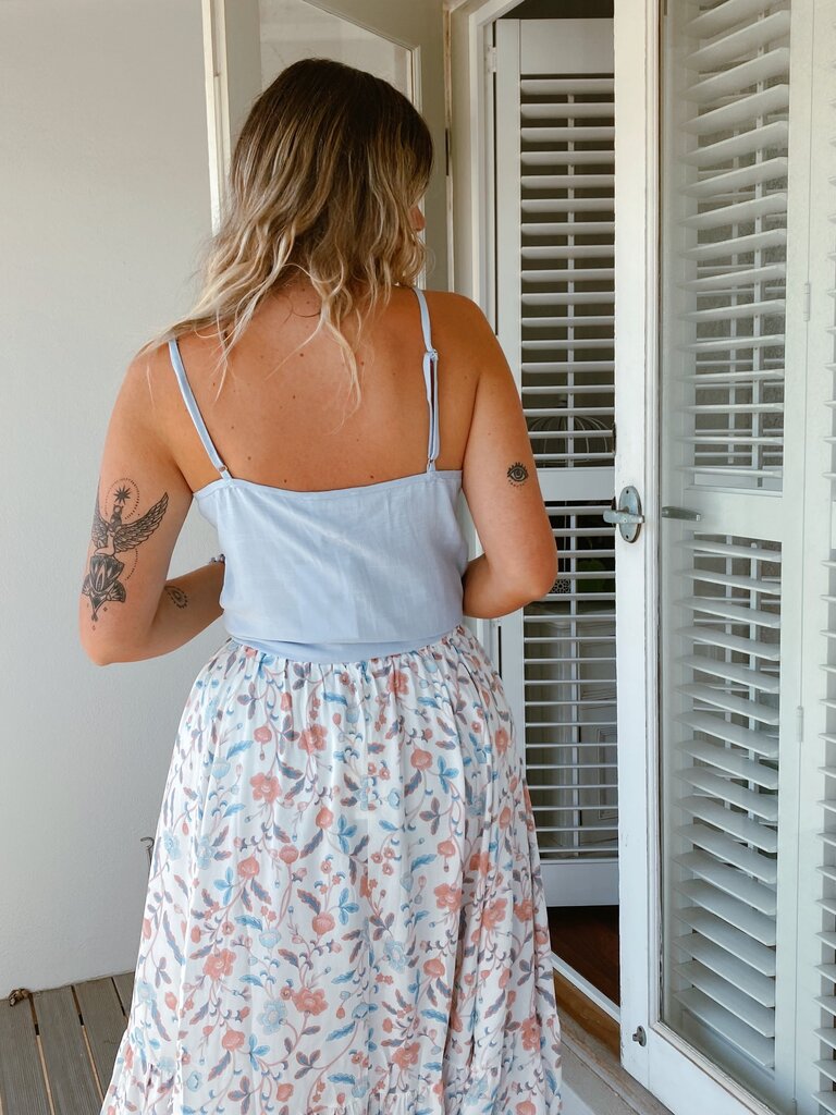 Iris Maxi FAY SINGLET BLUE