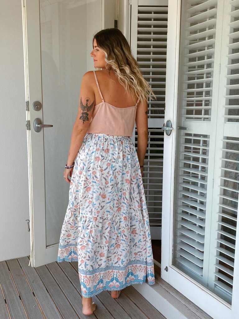 Iris Maxi TOFAY SINGLET DUSKY PINK
