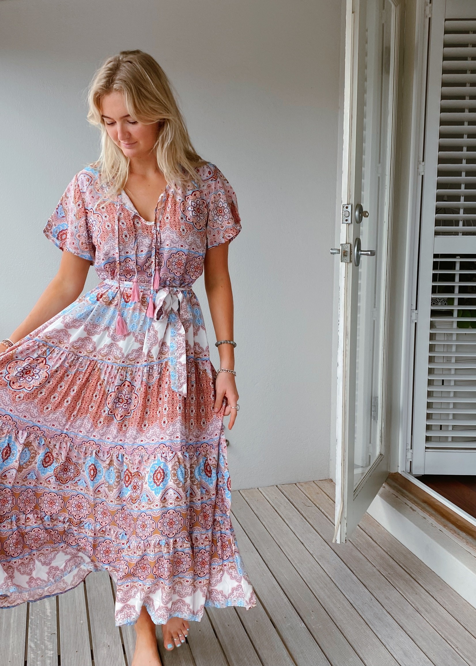 midi boho dresses australia