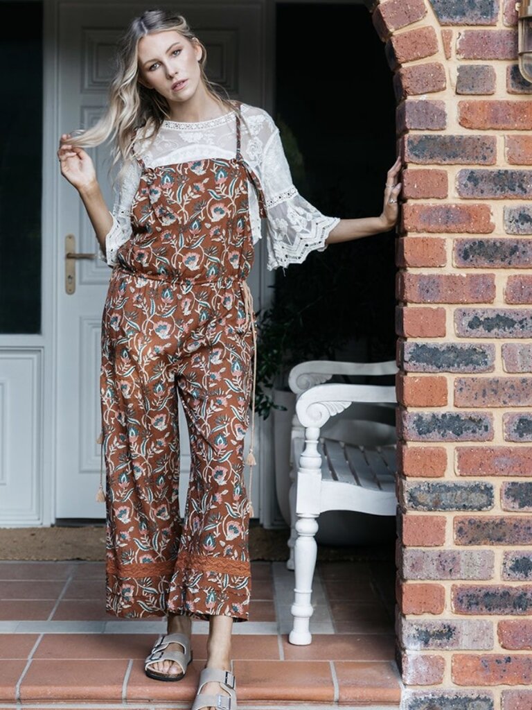 Honey & Stone Co PIPER OVERALLS BROWN SUGAR