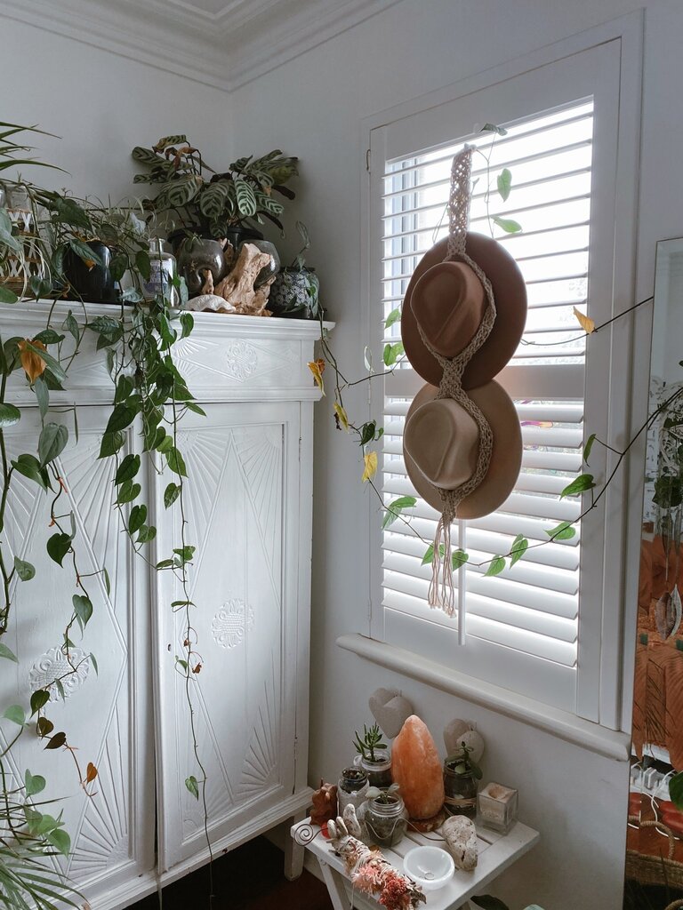 Naked Gypsy MACRAME DOUBLE HAT HOLDER