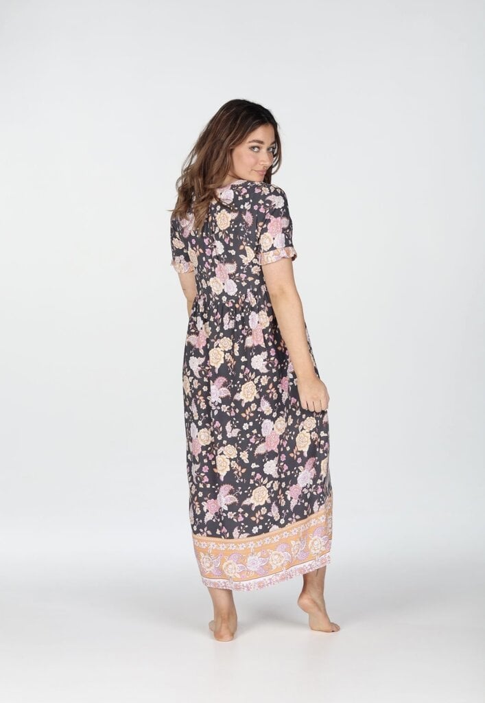 ELLIE MIDI DRESS- MISTY ROSE