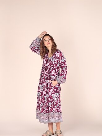 Honey & Stone Co LEXI ORIENTAL BLOOM MIDI Honey & Stone Co LEXI ORIENTAL BLOOM MIDI