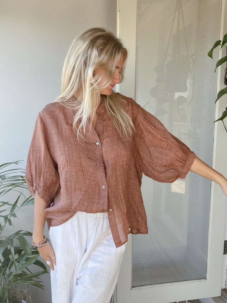 Worthier CLOVER SHIRT - CLAY