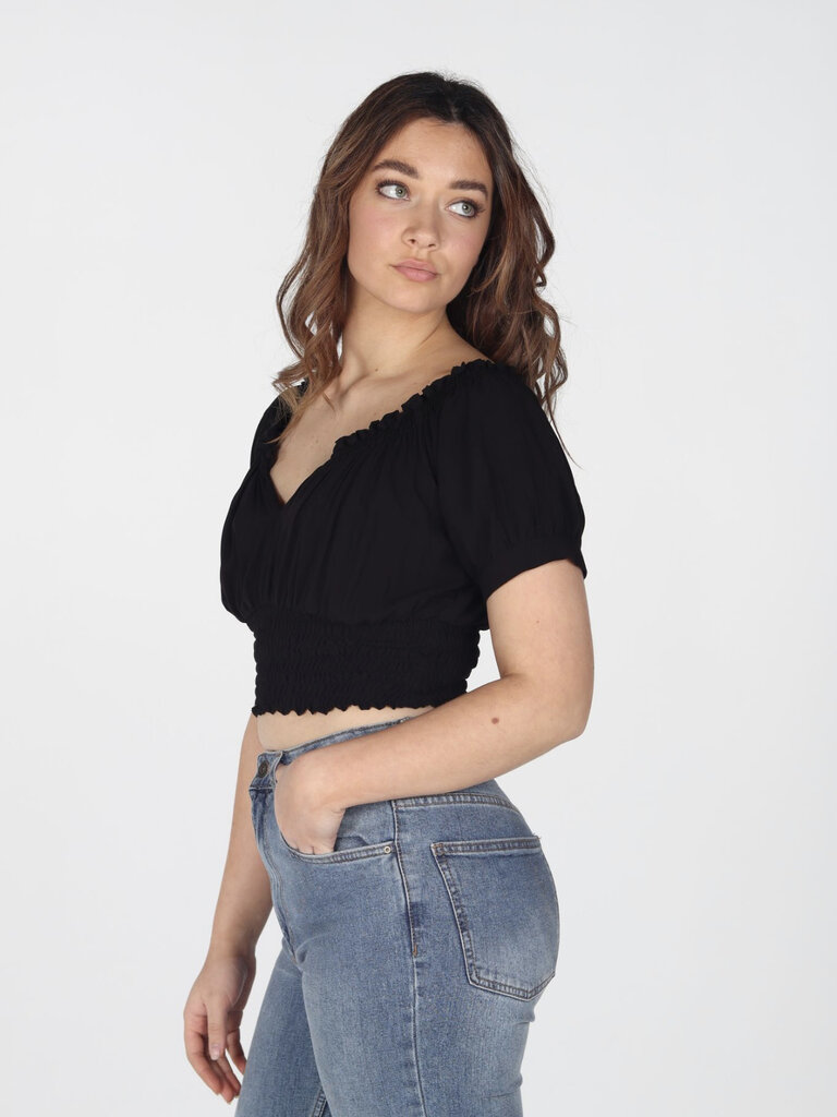 Honey & Stone Co AVA BLACK CROP