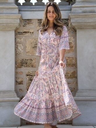 Honey & Stone Co LULU VINTAGE PINK MAXI Honey & Stone Co LULU VINTAGE PINK MAXI