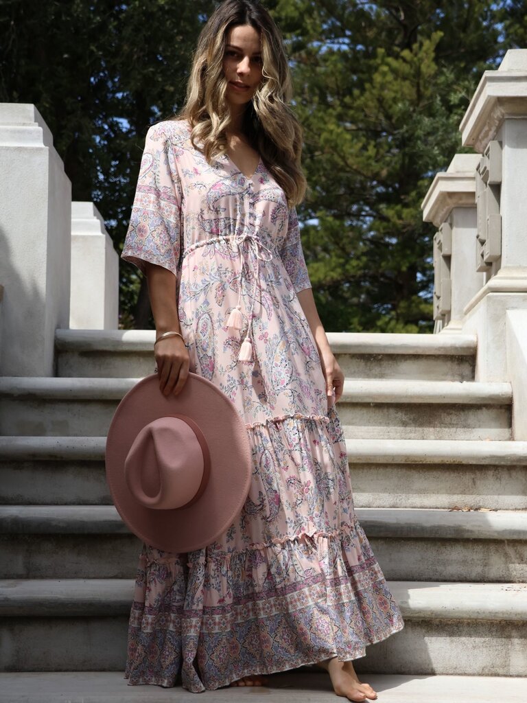Honey & Stone Co LULU VINTAGE PINK MAXI