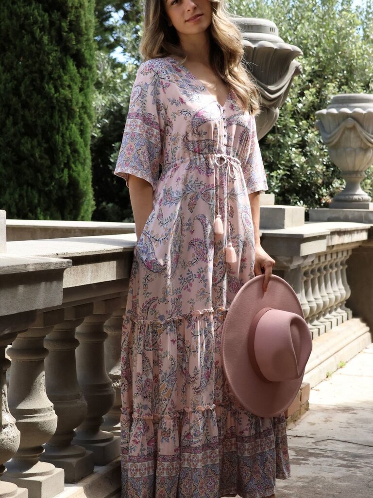 Honey & Stone Co LULU VINTAGE PINK MAXI