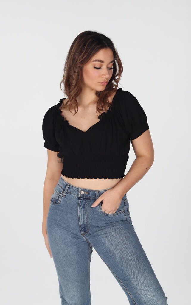 AVA BLACK CROP