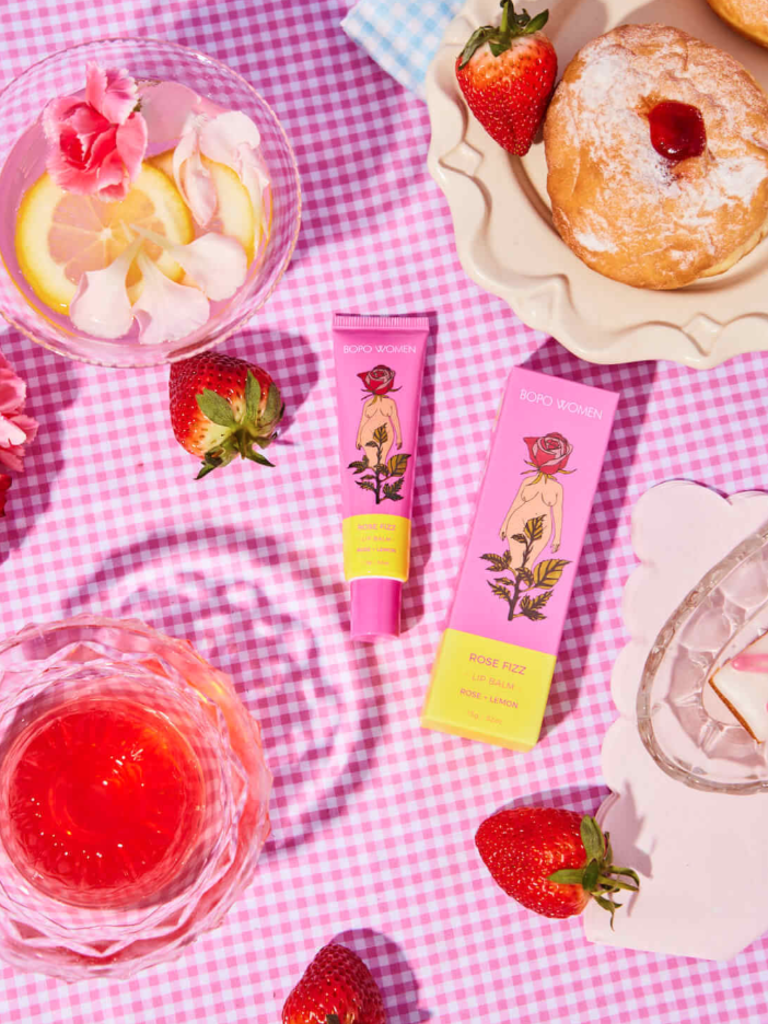 BOPO WOMEN ROSE FIZZ LIP BALM