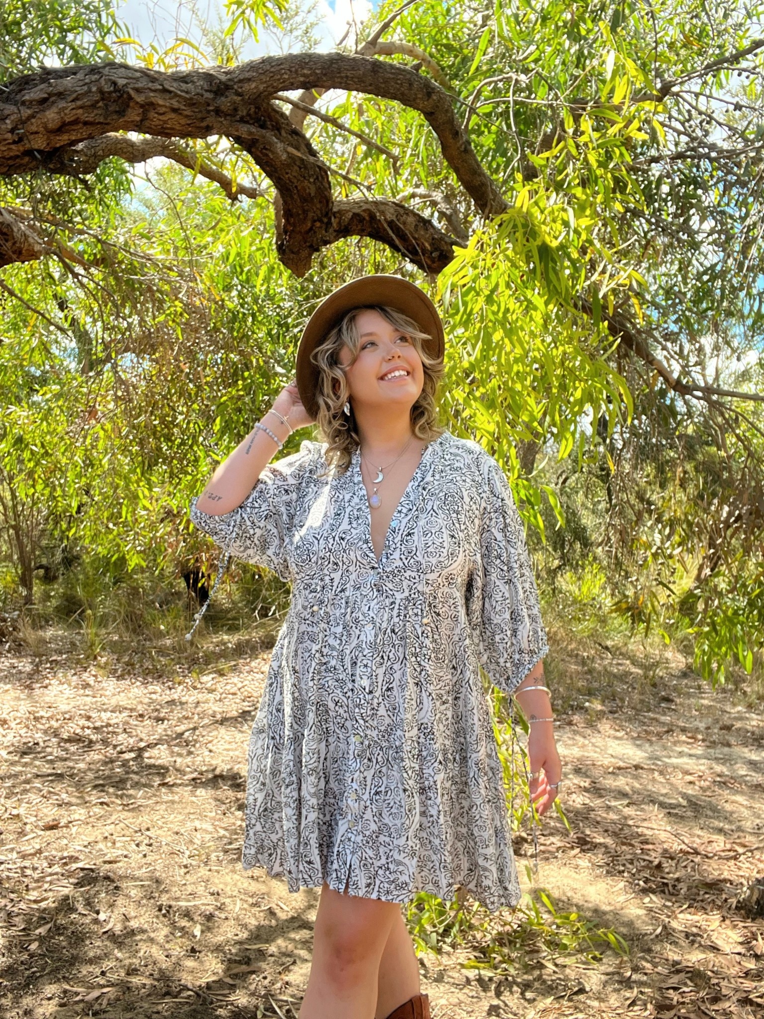 DRESS 20197348 MIKA YING AND YANG MINI - Naked Gypsy