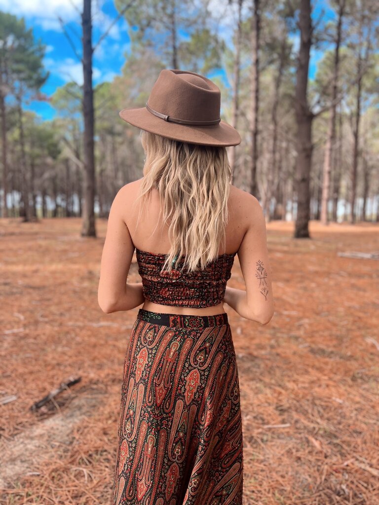 Naked Gypsy KAREN  PAISLEY MIDNIGHT WRAP MAXI