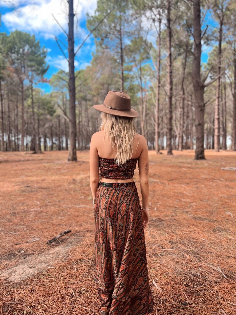 Naked Gypsy KAREN  PAISLEY MIDNIGHT WRAP MAXI