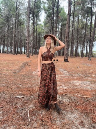 Naked Gypsy KAREN  PAISLEY MIDNIGHT WRAP MAXI Naked Gypsy KAREN  PAISLEY MIDNIGHT WRAP MAXI