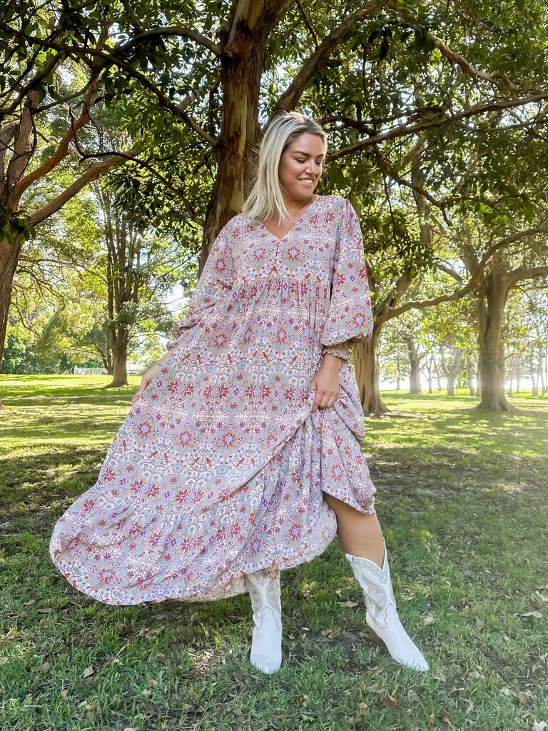 Honey & Stone Co BIRDIE MAXI ARABESQUE