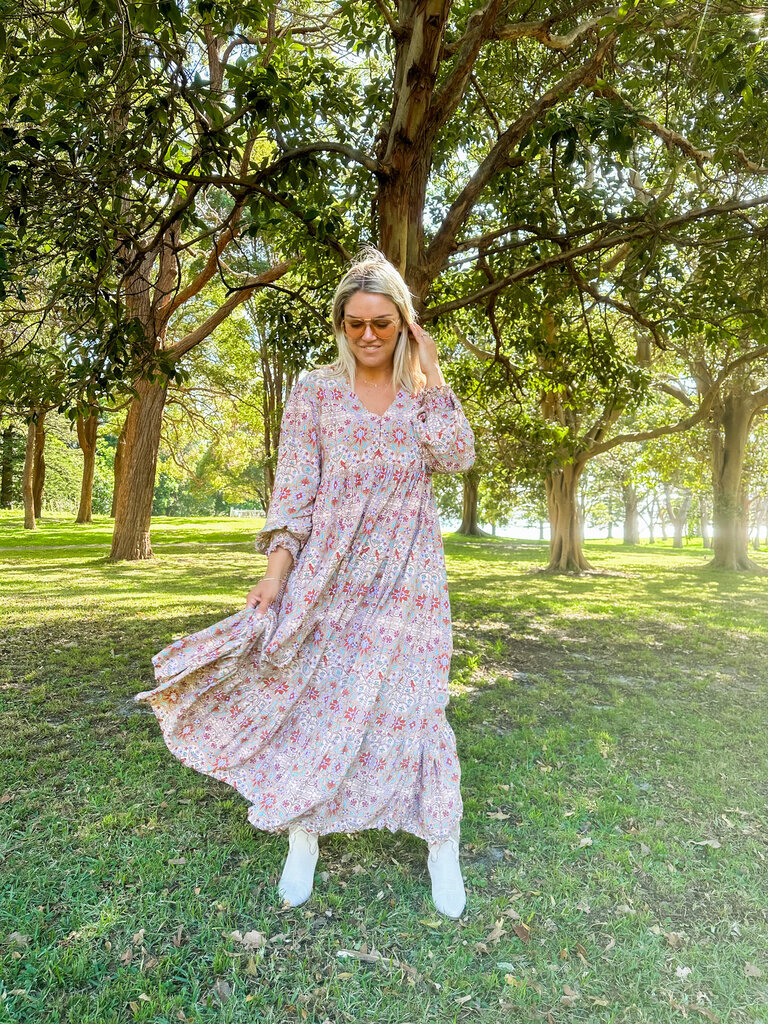 Honey & Stone Co BIRDIE MAXI ARABESQUE