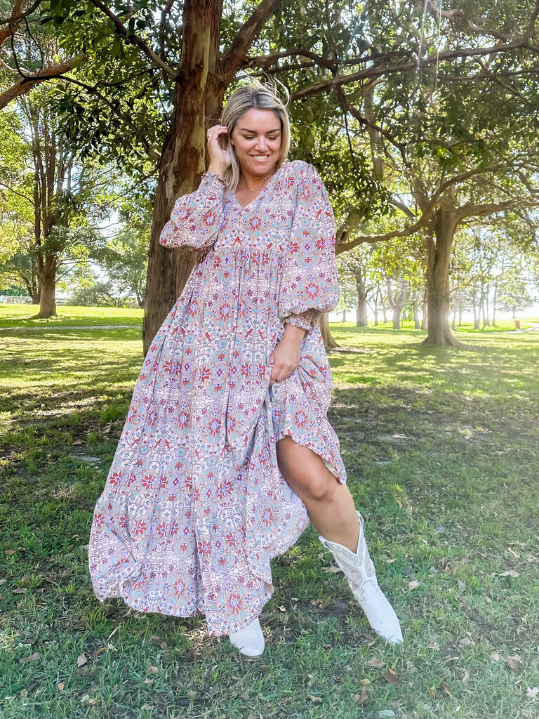 Honey & Stone Co BIRDIE MAXI ARABESQUE