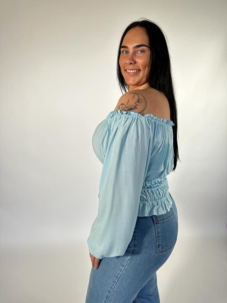 Honey & Stone Co MOLLY AQUA TOP