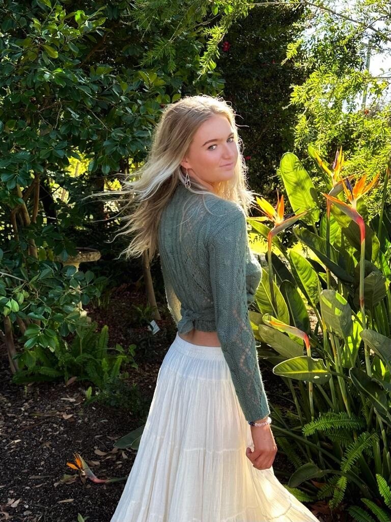 Naked Gypsy CABLE TIE SAGE TOP