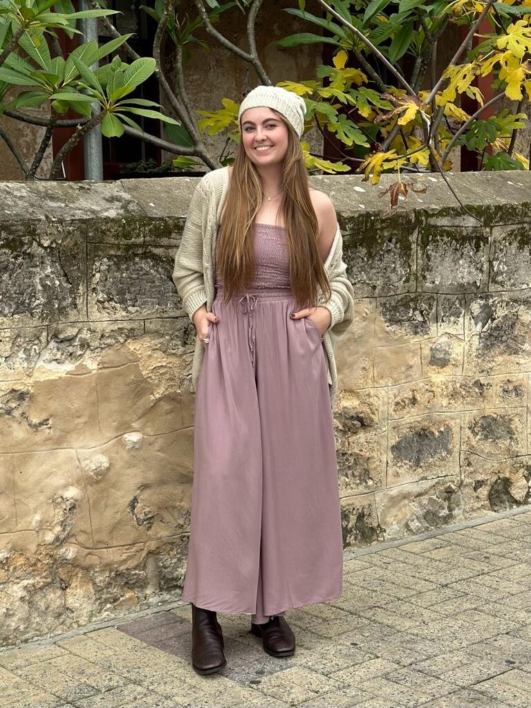 Naked Gypsy TIA WIDE LEG ELDERBERRY PANTS