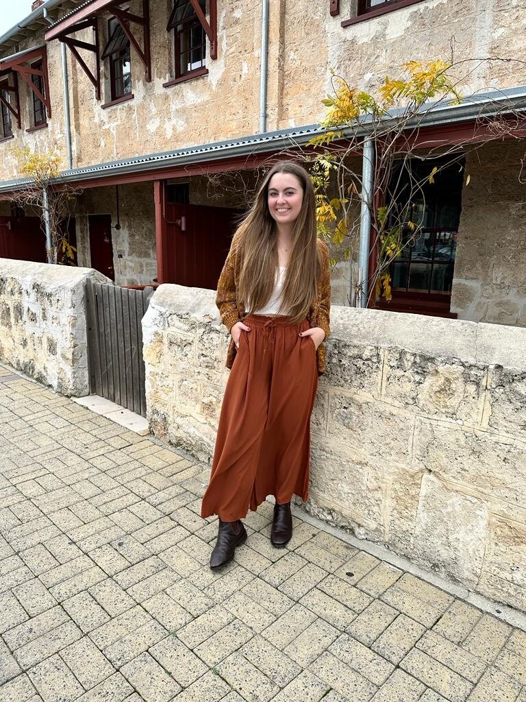 Naked Gypsy TIA WIDE LEG GINGER BREAD PANTS