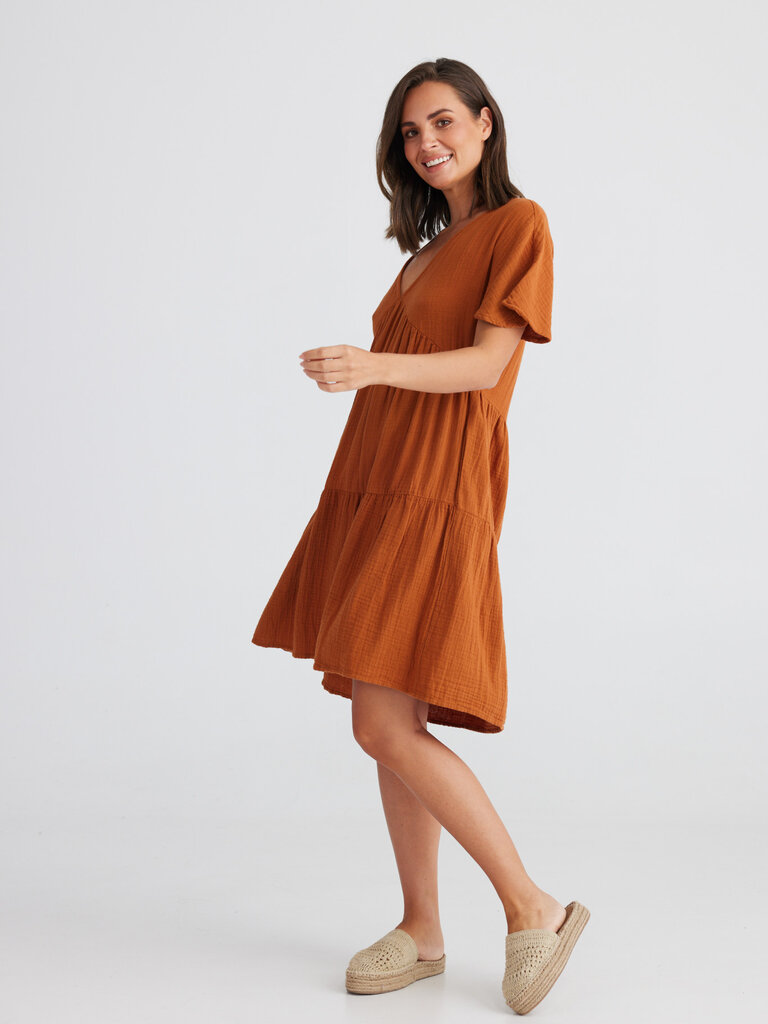 Holiday LOLA COPPER DRESS