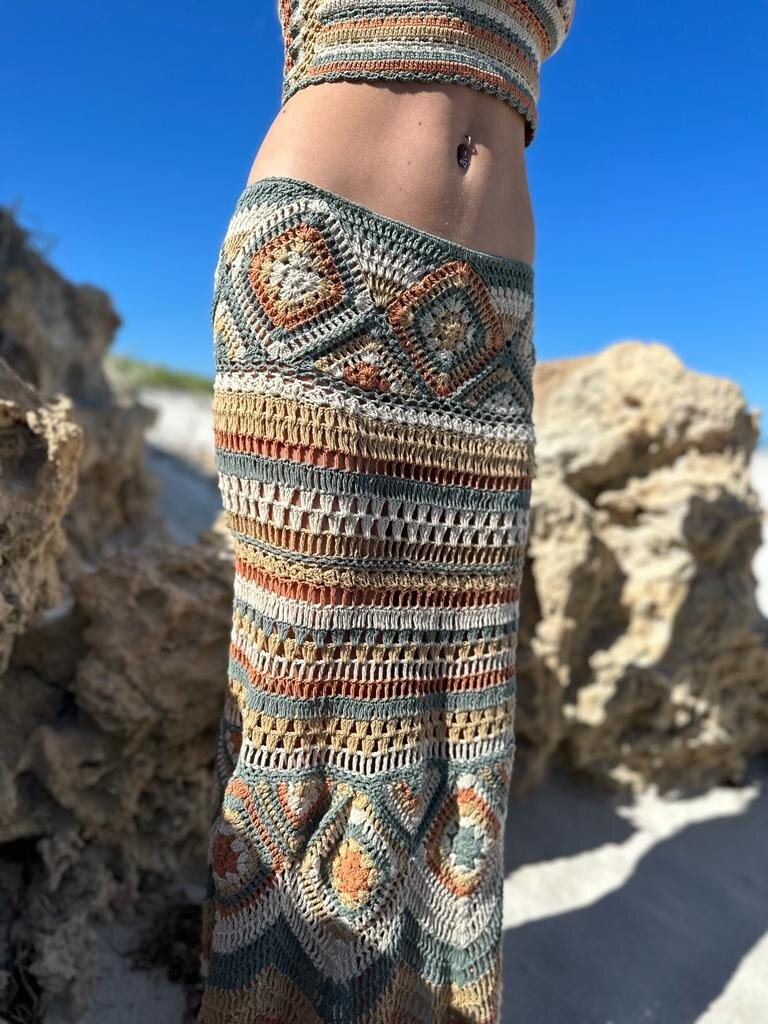 Naked Gypsy SKYE CROCHET RUSTIC SKIRT
