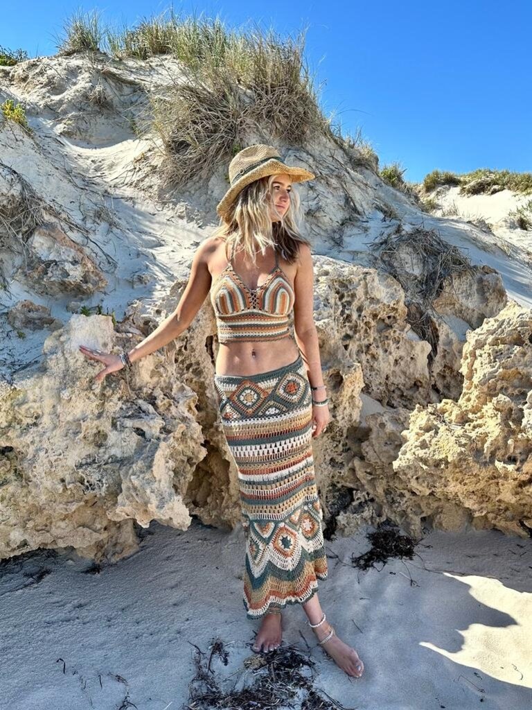 Naked Gypsy SKYE CROCHET RUSTIC SKIRT