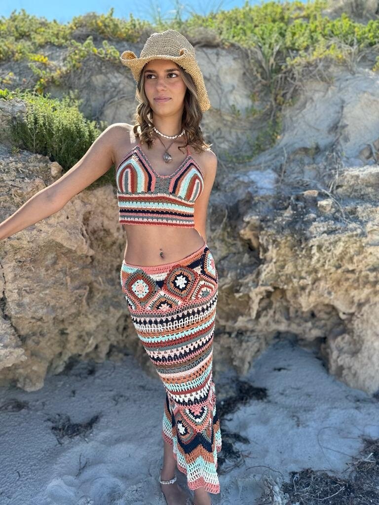 Naked Gypsy SKYE CROCHET EARTH SKIRT
