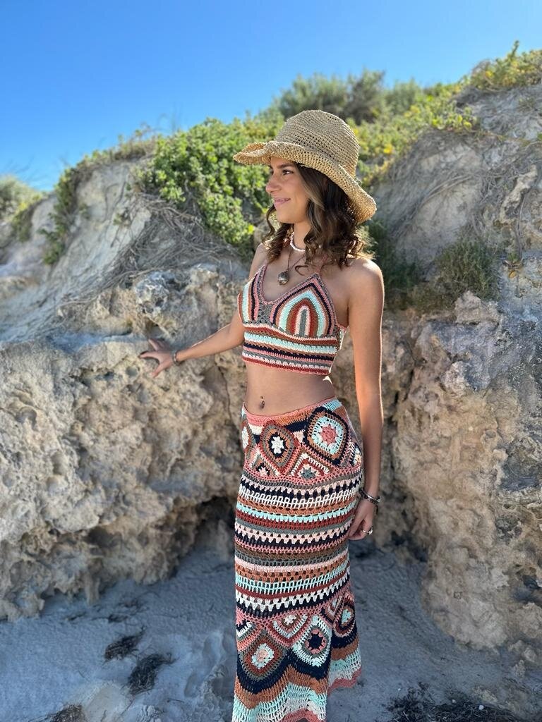 Naked Gypsy SKYE CROCHET EARTH SKIRT