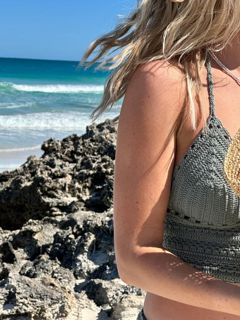 Naked Gypsy BODHI CROCHET TOP SAGE