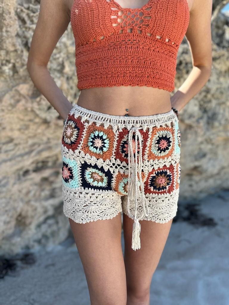 Naked Gypsy BODHI CROCHET TOP RUST