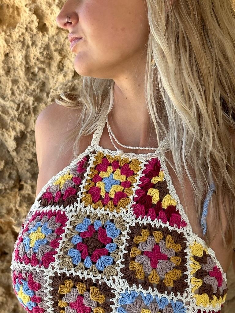 Naked Gypsy LUNA CROCHET  TOP SUNSHINE