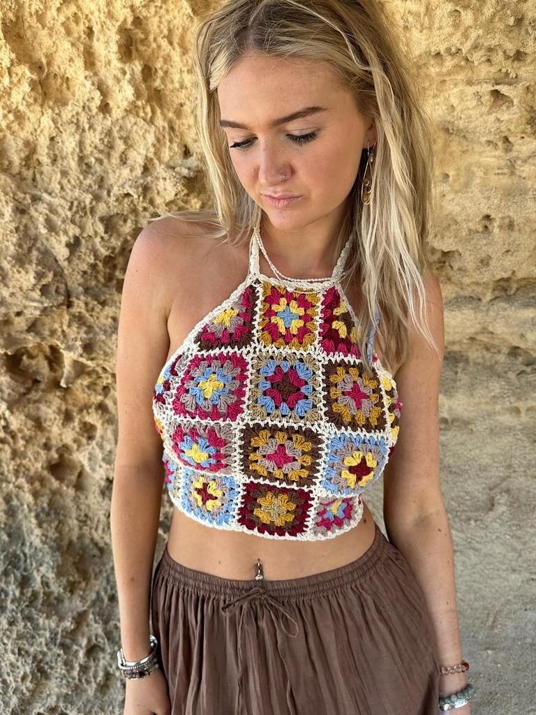 Naked Gypsy LUNA CROCHET  TOP SUNSHINE