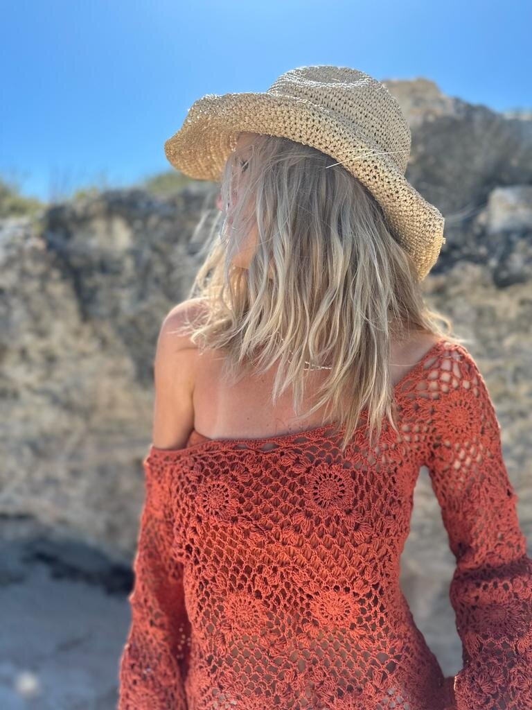 Naked Gypsy KYLO CROCHET TOP RUST
