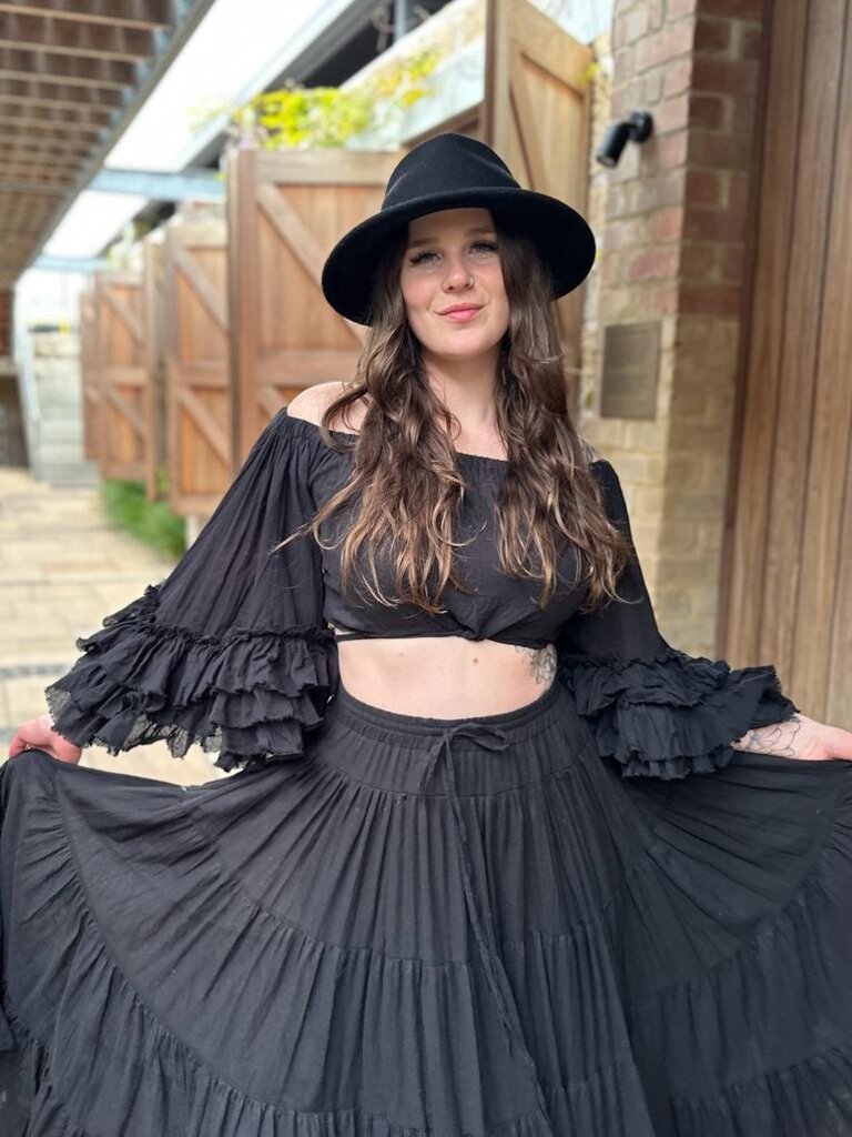 RIO RUFFLE OFF THE SHOULDER BLACK