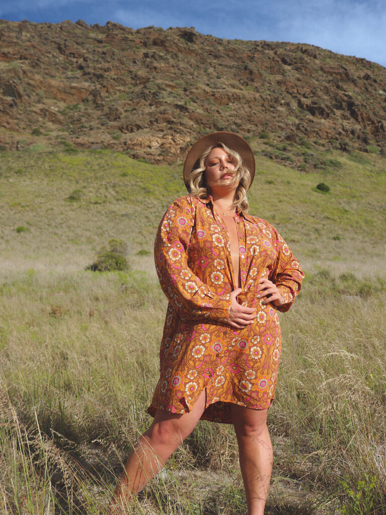 Honey & Stone Co BILLIE ABBEY ROAD MINI SHIRT DRESS