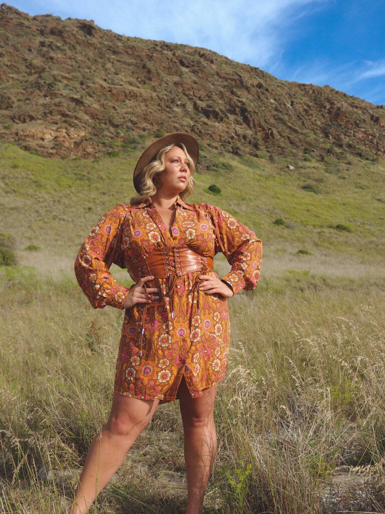 Honey & Stone Co BILLIE ABBEY ROAD MINI SHIRT DRESS