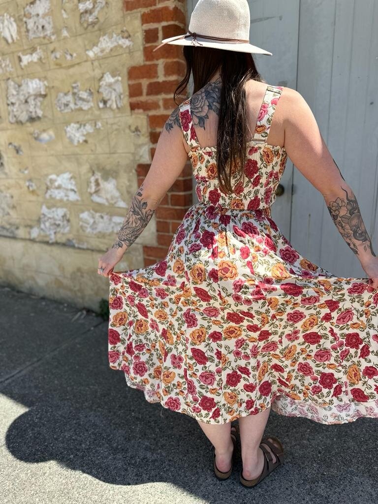 Salty Bright MAY VINTAGE ROSES TOP