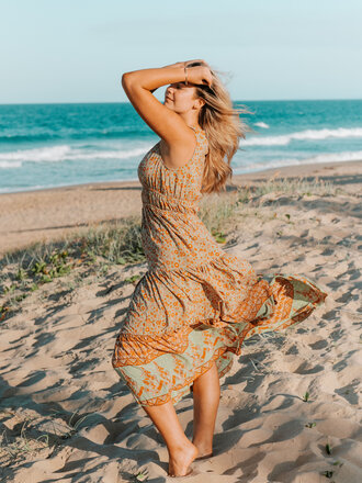 Honey & Stone Co COVE ENCHANTED GARDEN MAXI