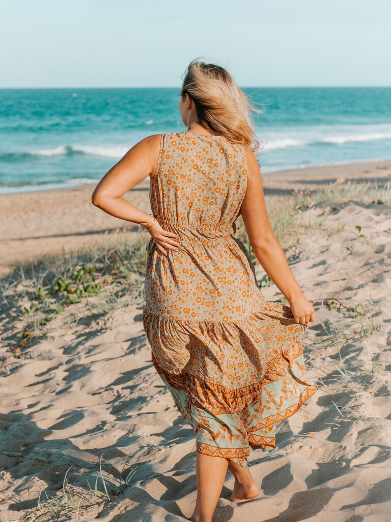 Honey & Stone Co COVE ENCHANTED GARDEN MAXI