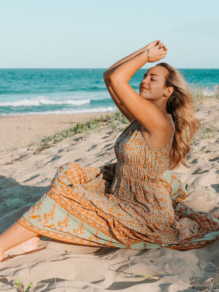 Honey & Stone Co COVE ENCHANTED GARDEN MAXI