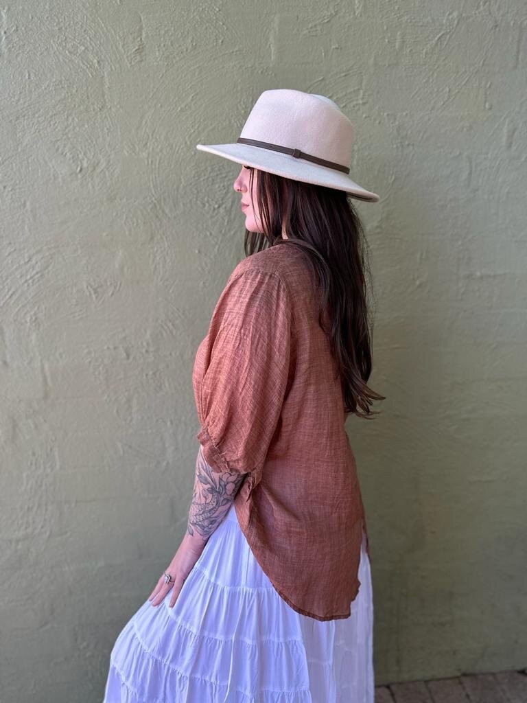 Worthier CLOVER SHIRT - CLAY