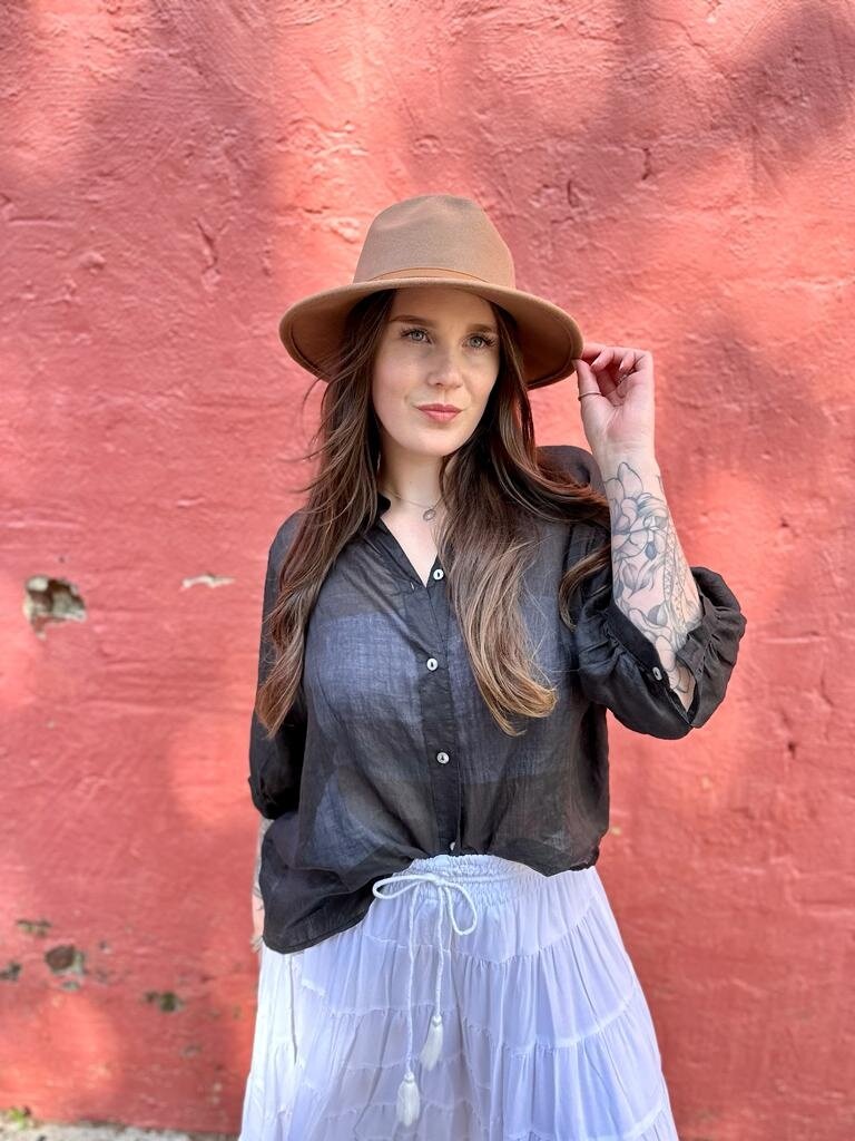 Worthier CLOVER SHIRT - BLACK