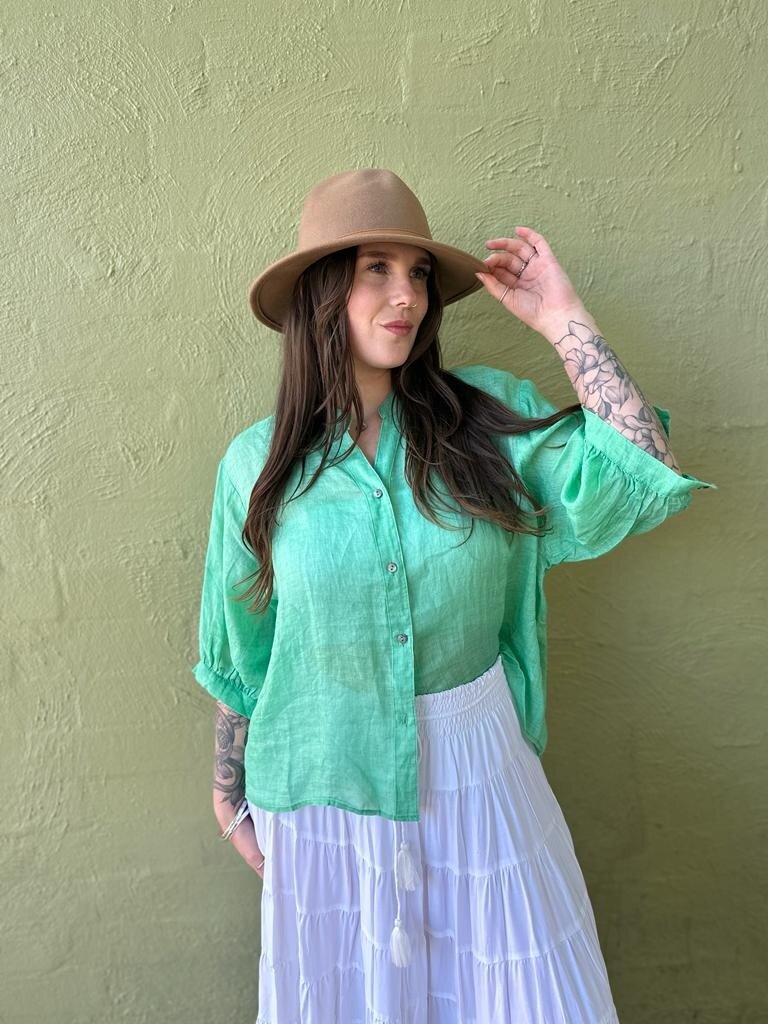 CLOVER SHIRT - SPRING GREEN