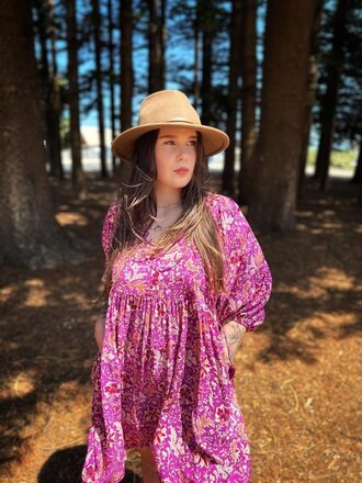 Honey & Stone Co TANYA MAGENTA HAZE MINI Honey & Stone Co TANYA MAGENTA HAZE MINI