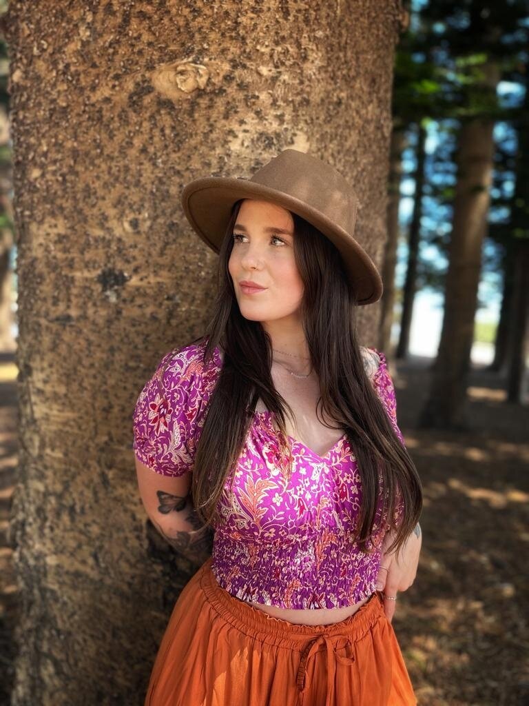 Honey & Stone Co AVA MAGENTA HAZE CROP