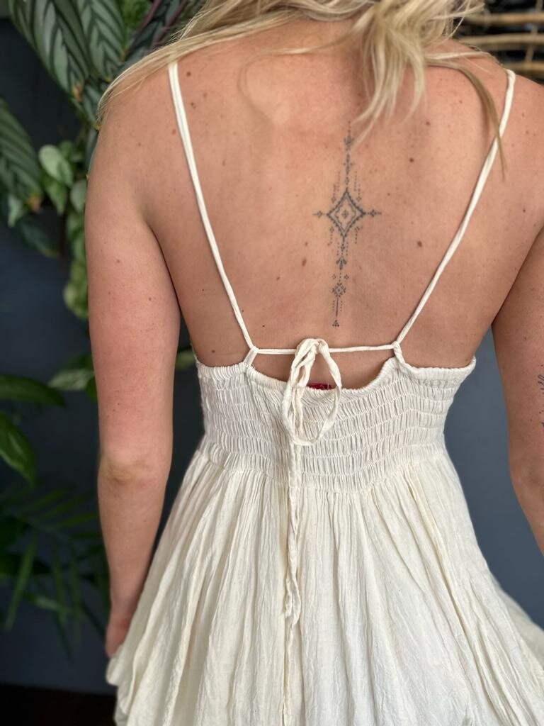 GYPSY EMBROIDERED COTTON DRESS