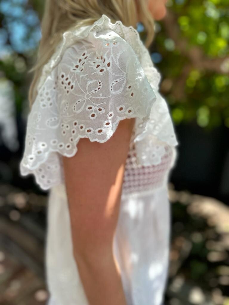 BABYDOLL WHITE TOP