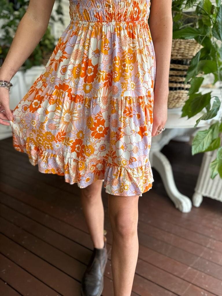 Salty Bright LIZZY PEACH AND LILAC DAISY MINI